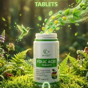 Duozi Folic Acid Tablets Metabolism, Energy & Vitality Support (100 Count)