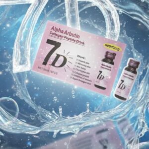 7d Alpha Arbutin Collagen Peptide Drink 6000mg High-Potency Skin Glow (6-Pack)